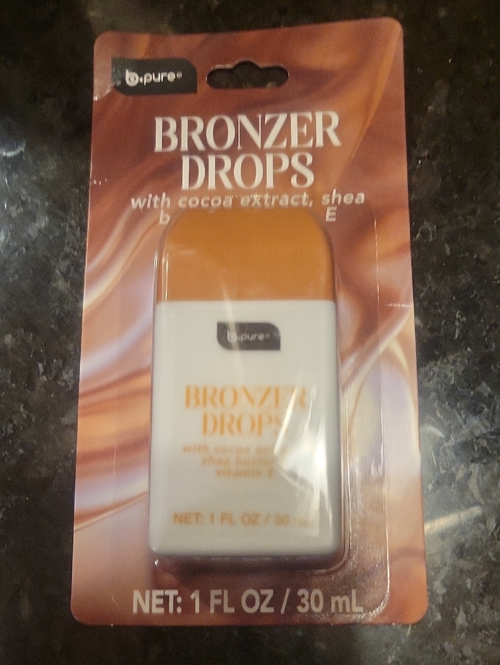 Bronzer Drops W Cocoa Extract, Shea Butter & Vitamin E BY  B Pure New